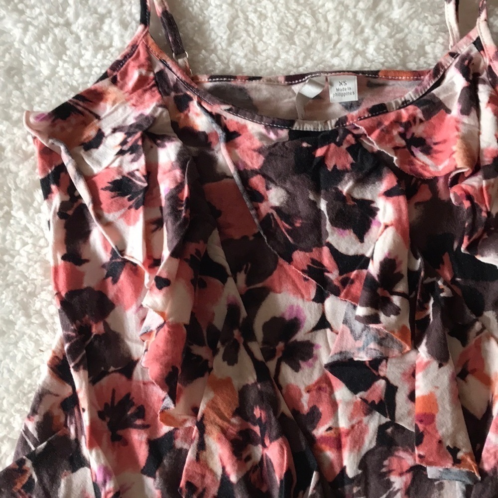 LC Lauren Conrad Floral Tank Top Size XS - Picture 7 of 8